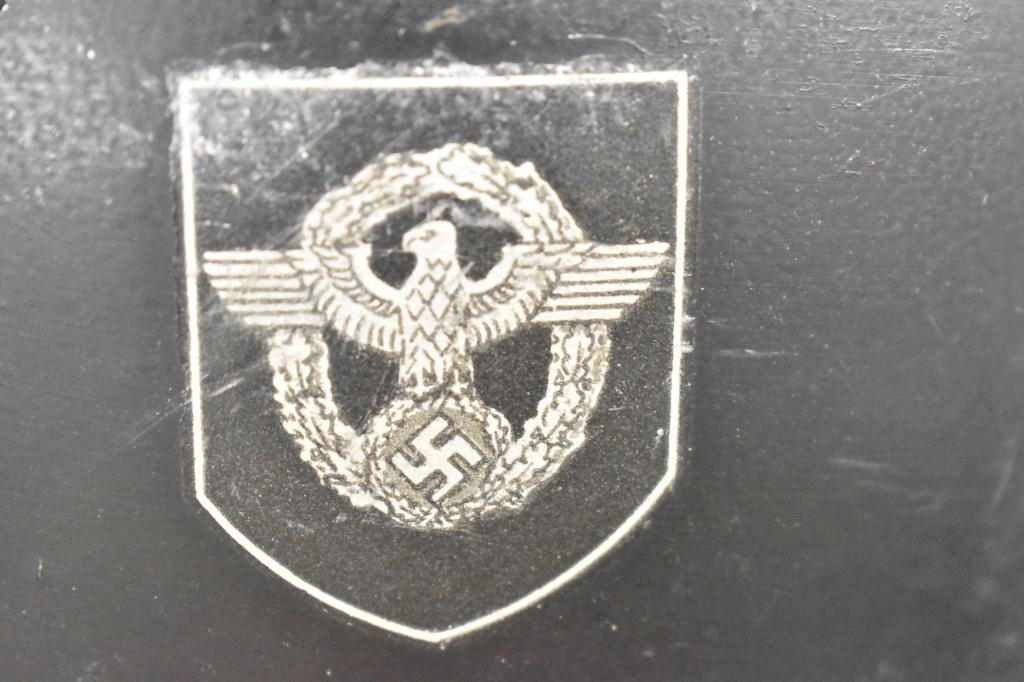 German WWII Civil Defense Police Helmet