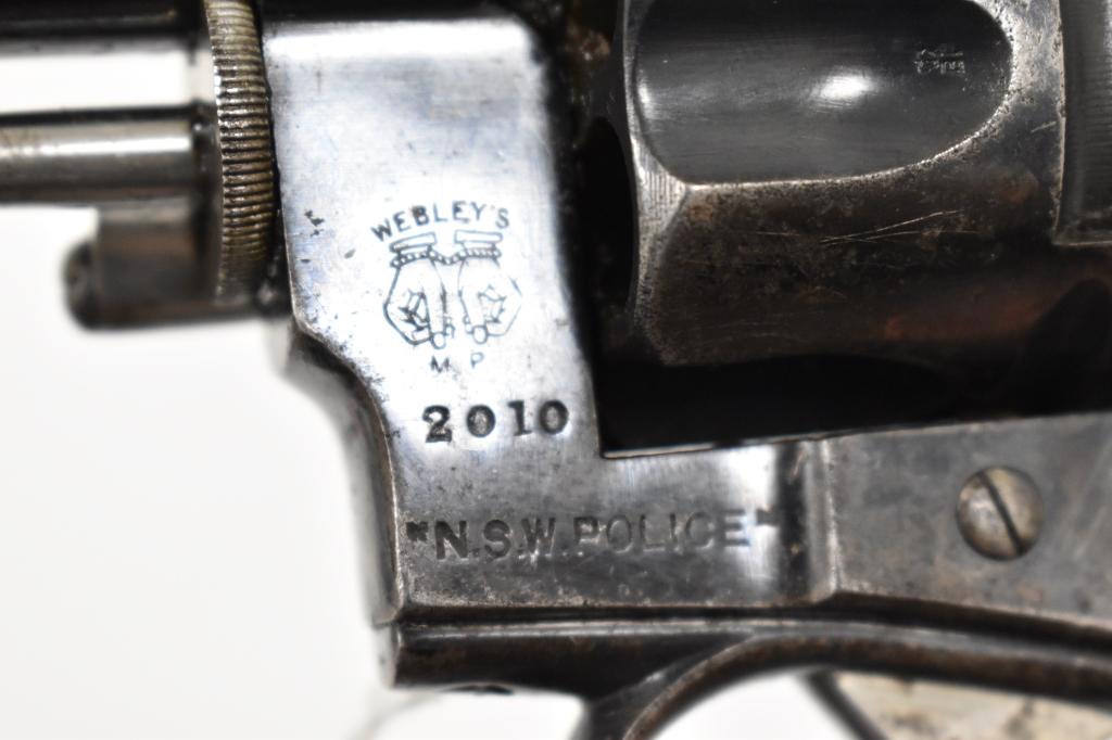 Gun. Webley N.S.W. Police 450 cal Revolver
