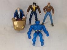 Four Marvel Action Figures