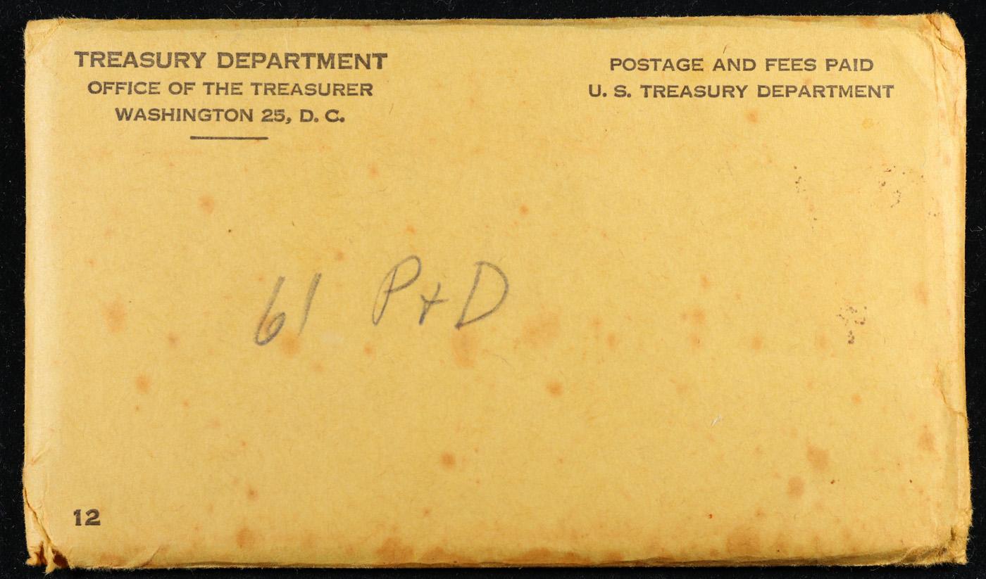Original Sealed 1961 P & D Mint Set In Original Envelope