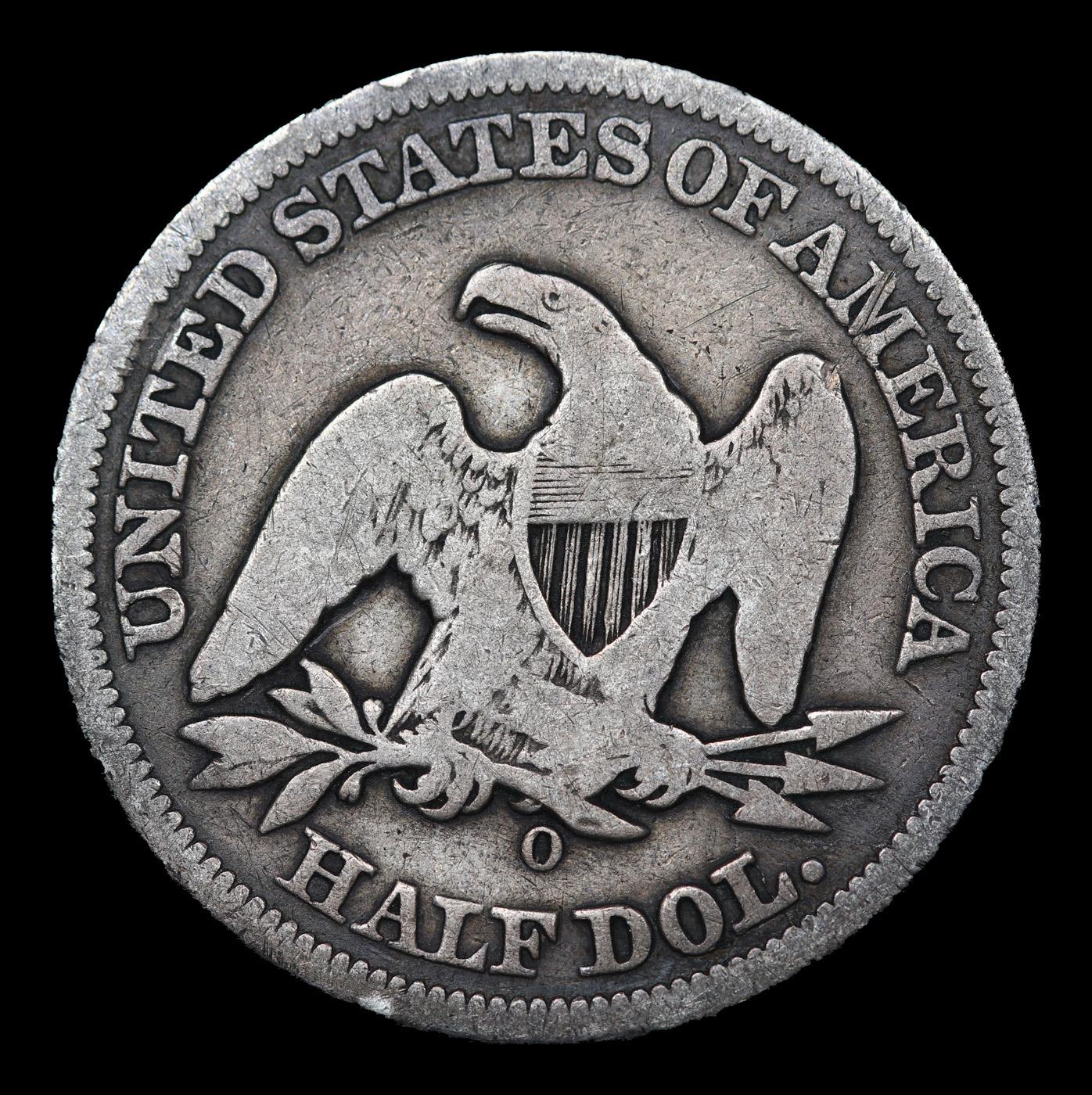 1854-o Seated Half Dollar 50c Grades f, fine