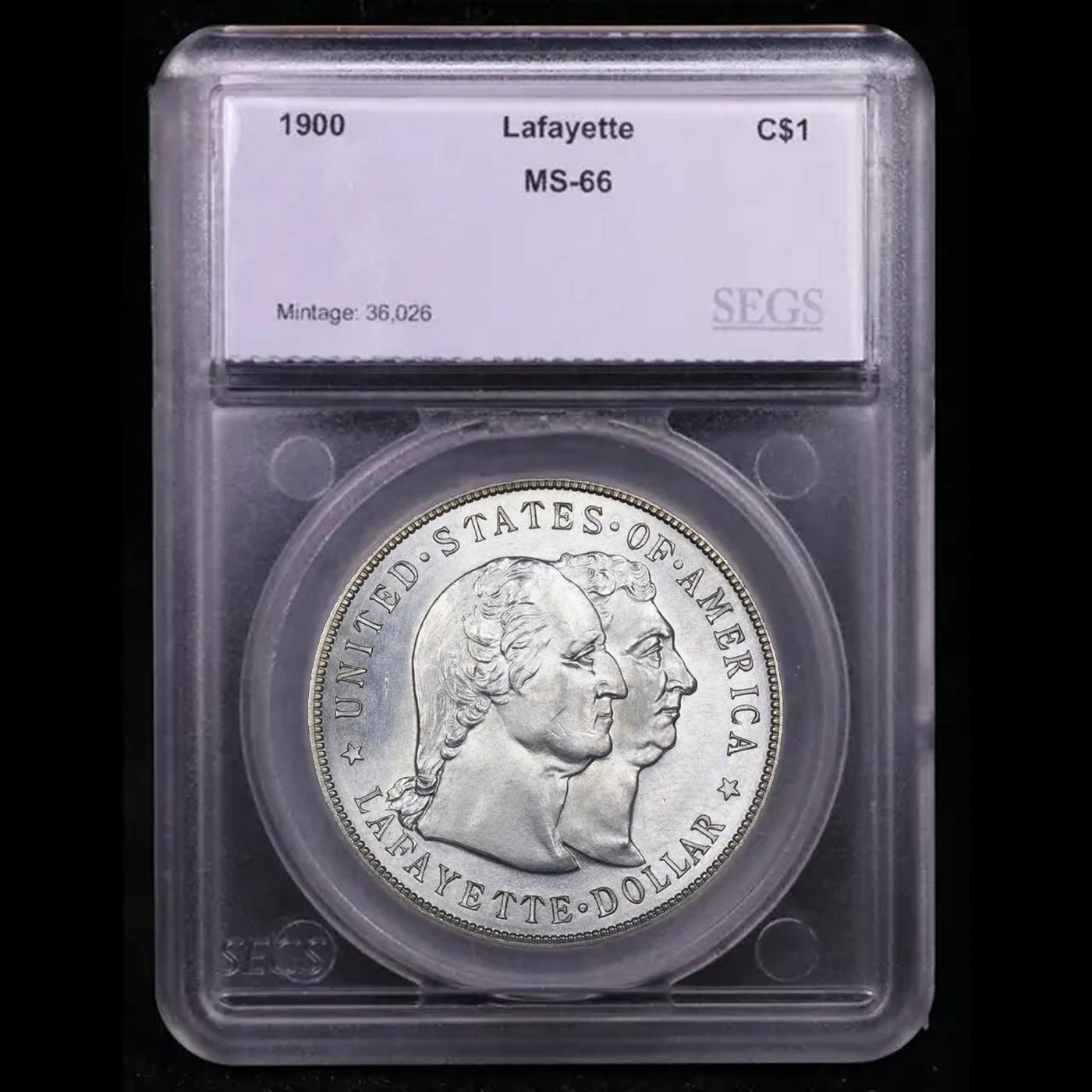 ***Auction Highlight*** 1900 Lafayette Lafayette Dollar 1 Graded ms66 By SEGS (fc)