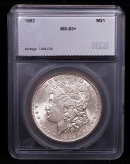 ***Auction Highlight*** 1902-p Morgan Dollar 1 Graded ms65+ By SEGS (fc)