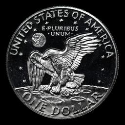 Proof 1973-s silver Eisenhower Dollar $1 Graded pr69+ dcam BY SEGS