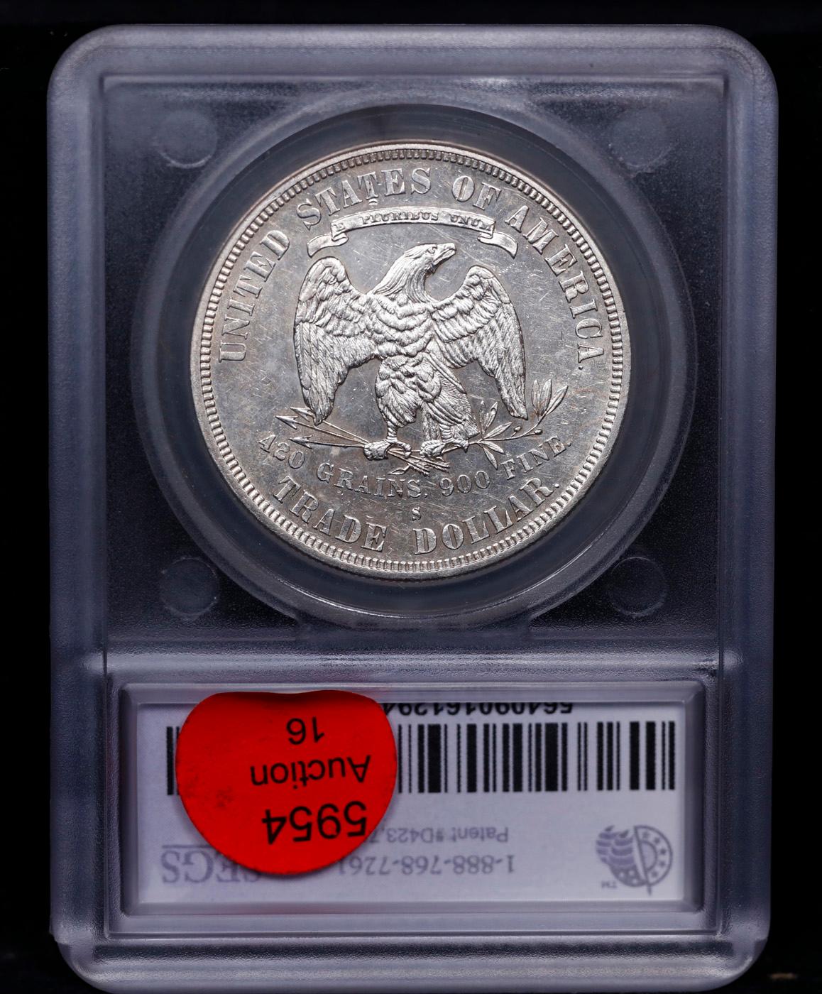 ***Auction Highlight*** 1878-s Trade Dollar 1 Graded ms63+ By SEGS (fc)