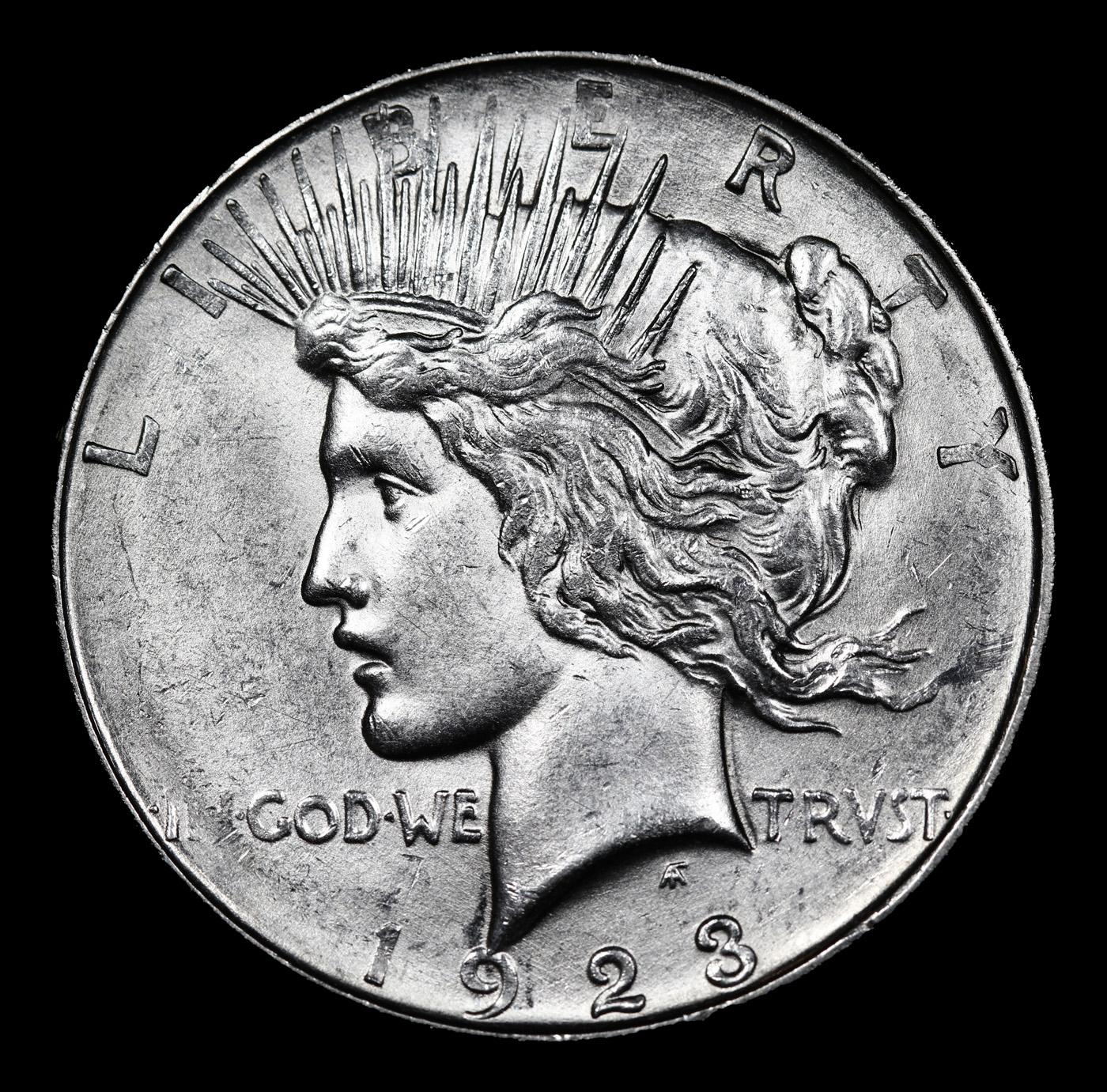 1923-d Peace Dollar $1 Graded ms64 BY SEGS