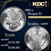 1881-s Morgan Dollar 1 Grades Choice Unc