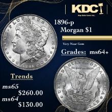 1896-p Morgan Dollar 1 Grades Choice+ Unc