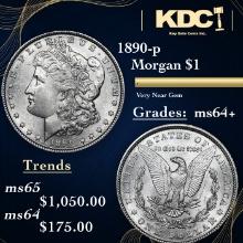 1890-p Morgan Dollar 1 Grades Choice+ Unc