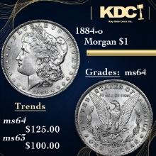 1884-o Morgan Dollar 1 Grades Choice Unc