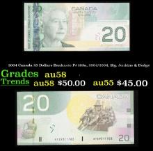 2004 Canada 20 Dollars Banknote P# 103a, 2004/2004, Sig. Jenkins & Dodge Grades Choice AU/BU Slider