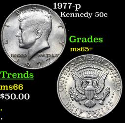 1977-p Kennedy Half Dollar 50c Grades GEM+ Unc