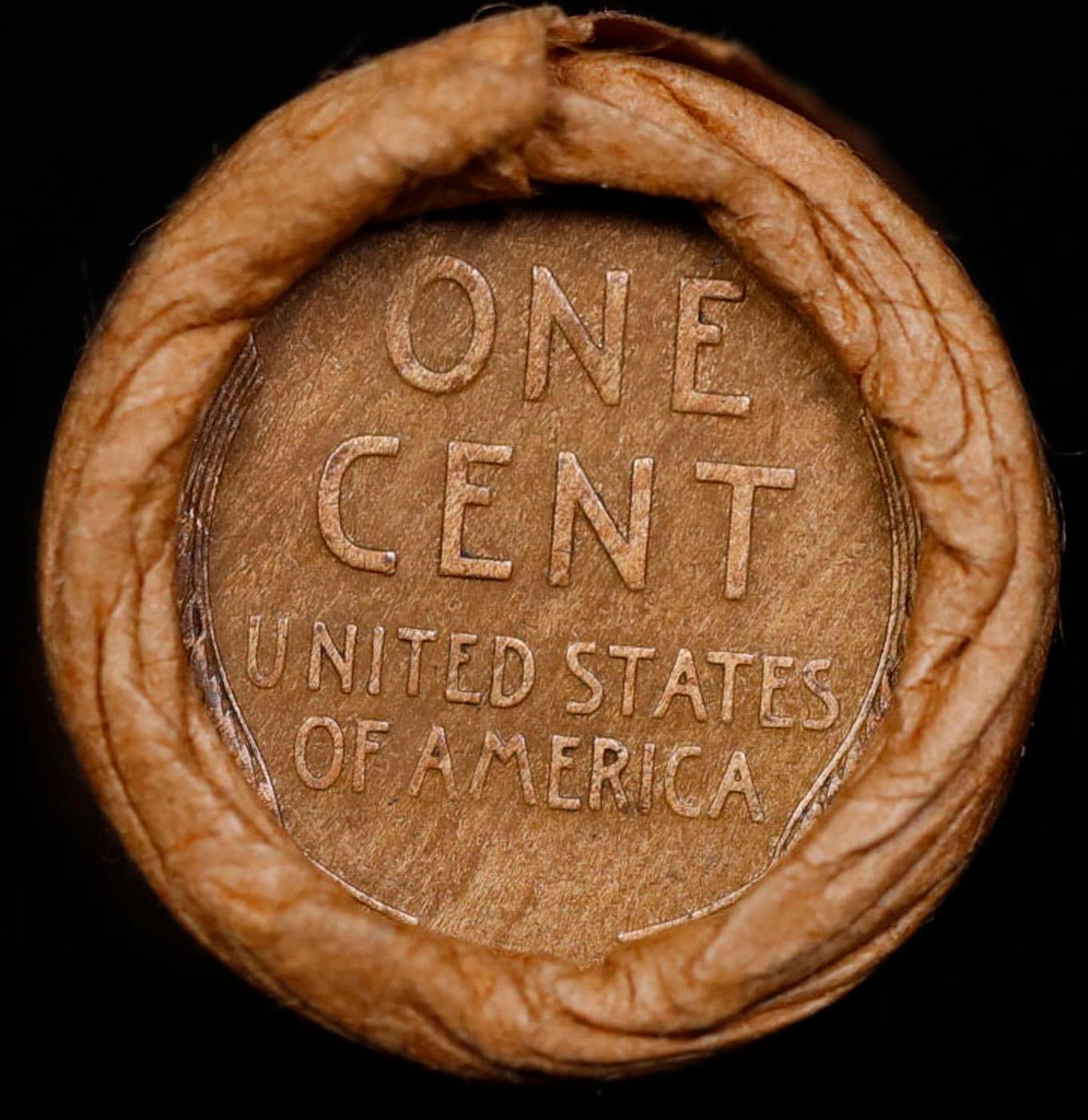 Lincoln Wheat Cent 1c Mixed Roll Orig Brandt McDonalds Wrapper, 1917-d end, Wheat other end