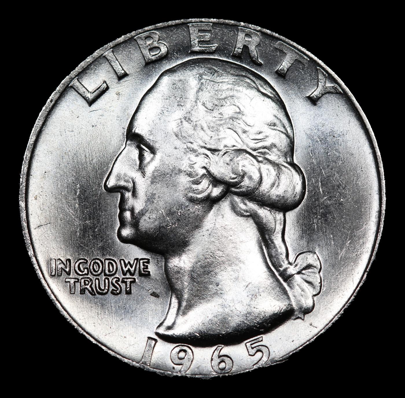 1965 SMS Washington Quarter 25c Grades sp66