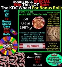 INSANITY The CRAZY Penny Wheel 1000’s won so far, WIN this 1997-p BU RED roll get 1-10 FREE