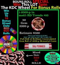 INSANITY The CRAZY Penny Wheel 1000’s won so far, WIN this 2003-p BU RED roll get 1-10 FREE
