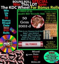 INSANITY The CRAZY Penny Wheel 1000’s won so far, WIN this 2002-d BU RED roll get 1-10 FREE