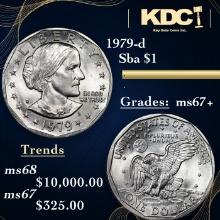 1979-d Susan B. Anthony Dollar 1 Graded Gem++ Unc by USCG