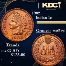 1902 Indian Cent 1c Grades Select Unc RD