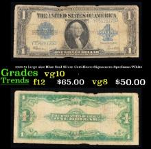 1923 Speelman/White $1 large size Blue Seal Silver Certificate Grades vg+
