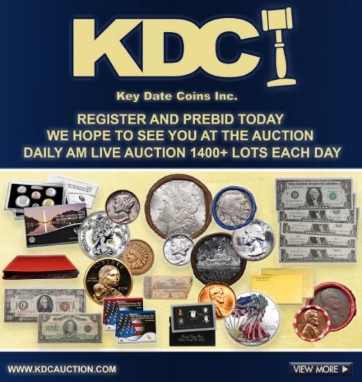 Key Date Coins Spectacular AM Live Auction 25 pt 1
