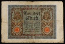 1920 Germany 100 Marks Banknote P# 69a Grades vf+