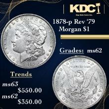 1878-p Rev '79 Morgan Dollar 1 Grades Select Unc