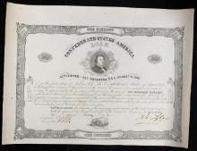 May 5, 1862 Confederate States $100 Civil War Loan Bond Grades