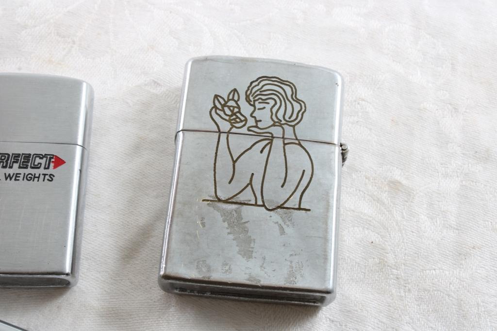 Collectible Lighter Lot Upside Down Nude, Winston,