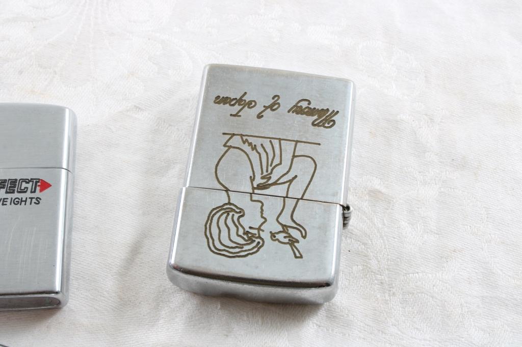 Collectible Lighter Lot Upside Down Nude, Winston,