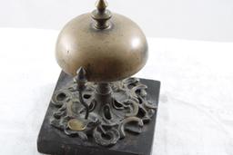 Art Nouveau Brass Front Desk Bell