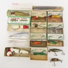 Vintage Creek Chub & other lures, most in boxes