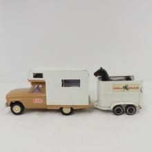 MINI-Tonka Stables trailer with horses & truck