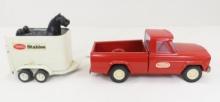 Tonka Truck & Stables Trailer with 2 Horses