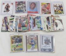 40+ Star Football Cards of all eras - 2 signed