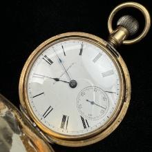 Circa 1879 7-jewel Elgin model 3 lever-set covered pocket watch