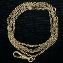 Vintage AJC Co. 1/20 12K yellow gold-filled watch chain