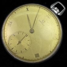 Circa 1939 17-jewel Omega open face pocket watch