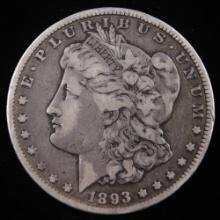 1893-CC U.S. Morgan silver dollar
