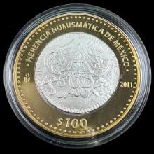 2011 Mexico bi-metallic 100 peso