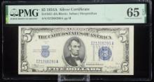 1934A $5 Silver Certificate I21268280A Blue Seal PMG65EPQ