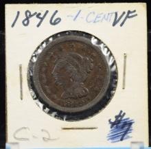 1846 Large Cent VF