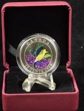 2010 Colorized Finch Canadian Coin
