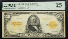 1922 $50 Gold Certificate B5480164 LGSN PMG25VF
