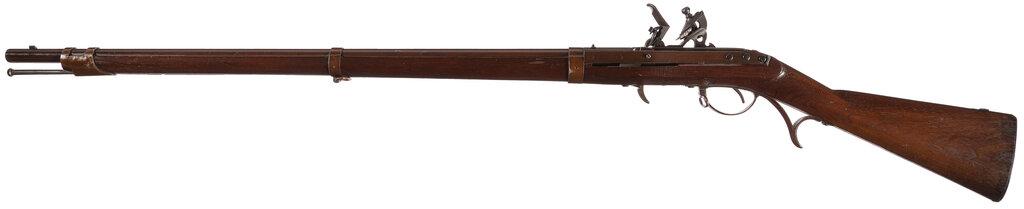 U.S. Harpers Ferry 1819 Hall Flintlock Rifle with Bayonet