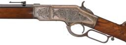 Silver-Plated Factory Engraved Winchester 1866 Rifle
