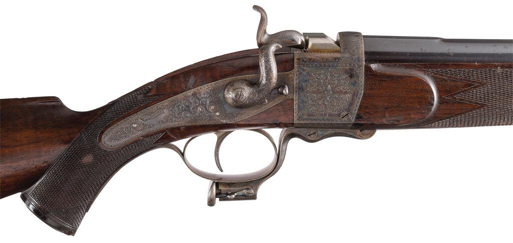 Engraved Alexander Henry .450 Falling Block Rifle