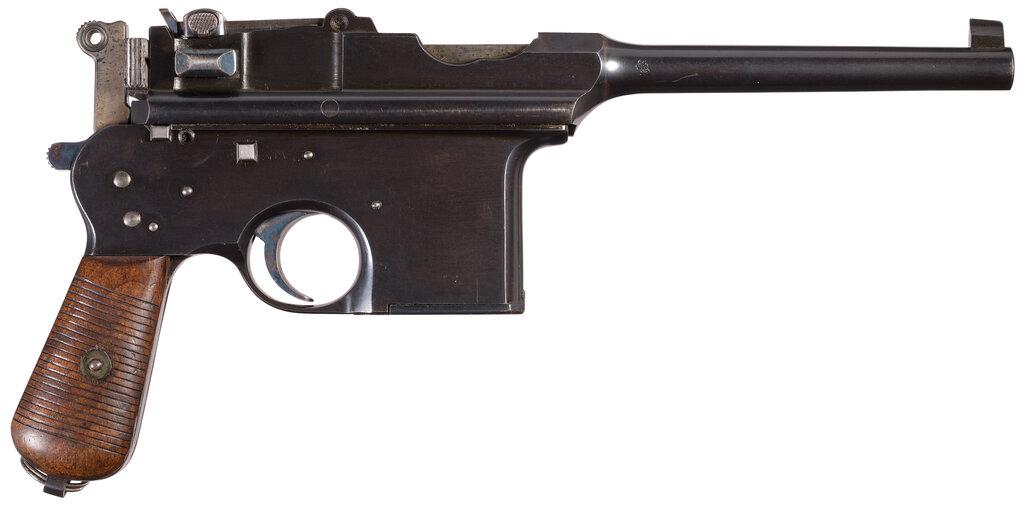 Astra Model 900 Broomhandle Semi-Automatic Pistol