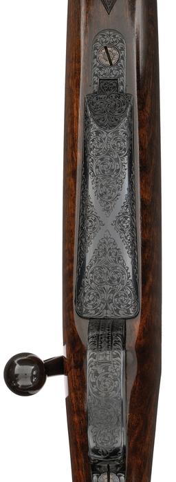 Engraved Auguste Francotte Bolt Action Rifle in .375 H&H Magnum