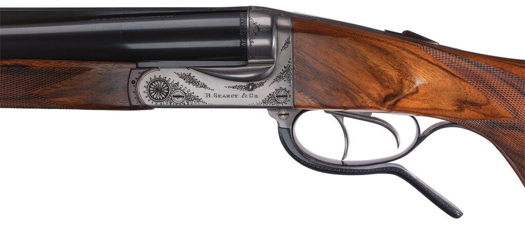 B. Searcy & Co. Boxlock Underlever Double Rifle in .470 N.E.